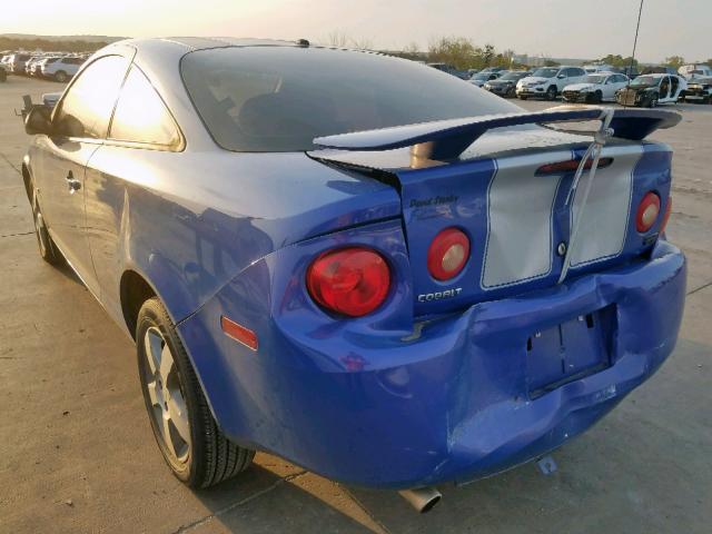 1G1AL18F087148106 - 2008 CHEVROLET COBALT LT BLUE photo 3