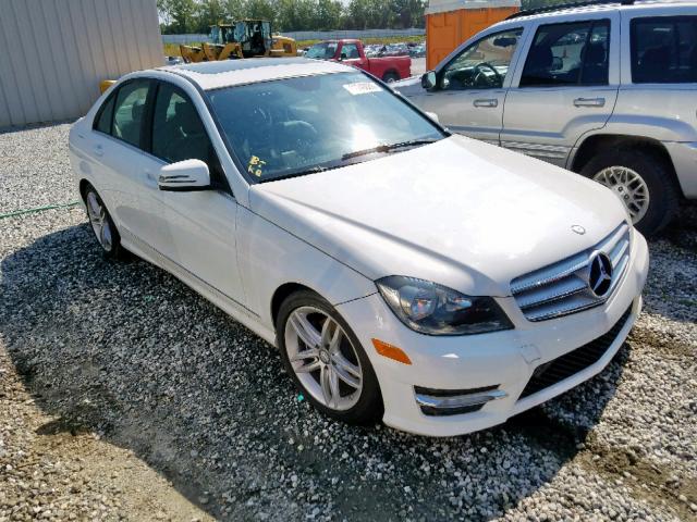 WDDGF4HB1DR266628 - 2013 MERCEDES-BENZ C 250 WHITE photo 1