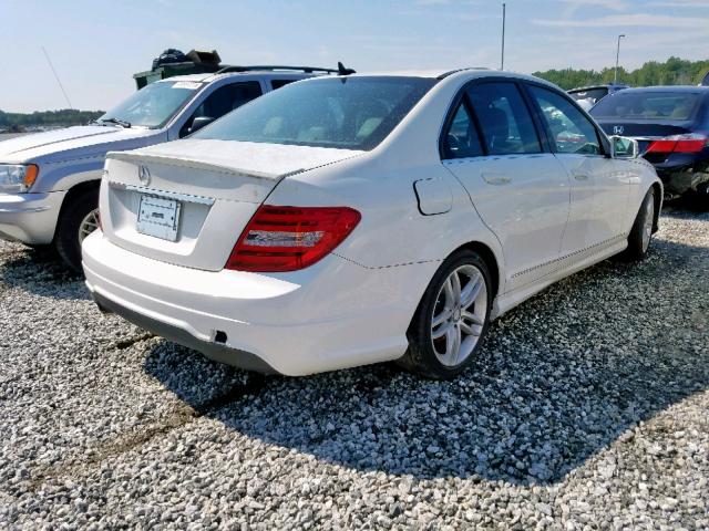 WDDGF4HB1DR266628 - 2013 MERCEDES-BENZ C 250 WHITE photo 4