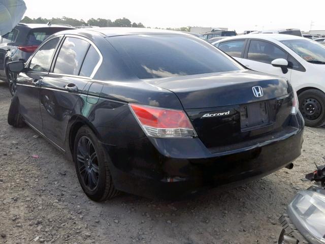 1HGCP26399A078825 - 2009 HONDA ACCORD LX BLACK photo 3