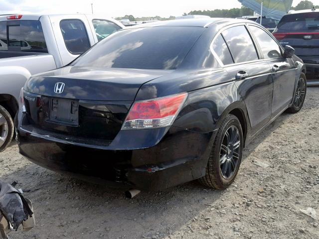 1HGCP26399A078825 - 2009 HONDA ACCORD LX BLACK photo 4