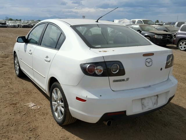 JM1BK324781815550 - 2008 MAZDA 3 S WHITE photo 3