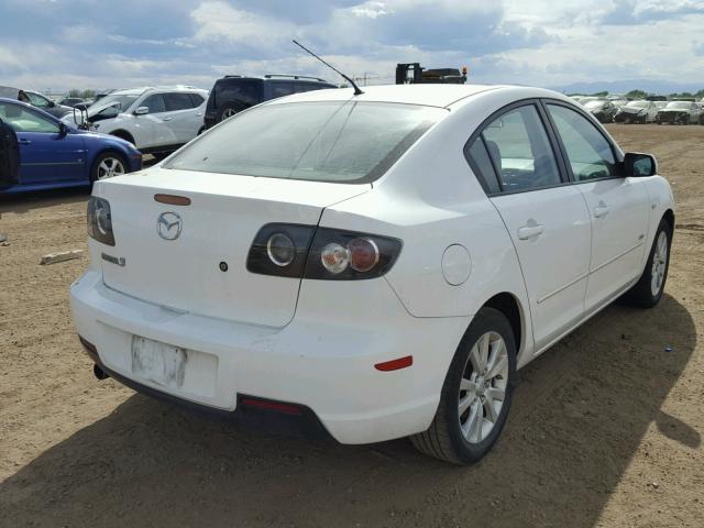 JM1BK324781815550 - 2008 MAZDA 3 S WHITE photo 4