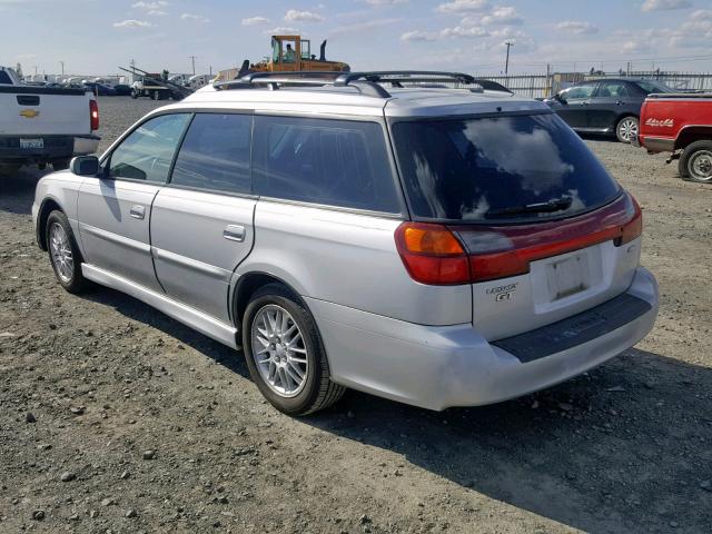 4S3BH645827300390 - 2002 SUBARU LEGACY GT SILVER photo 3