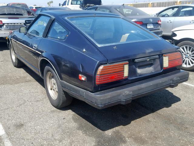 JN1HZ04S6DX578804 - 1983 DATSUN 280ZX BLUE photo 3