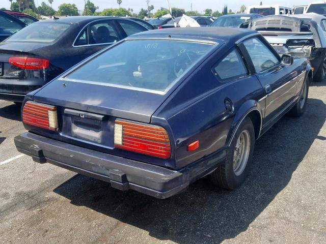 JN1HZ04S6DX578804 - 1983 DATSUN 280ZX BLUE photo 4