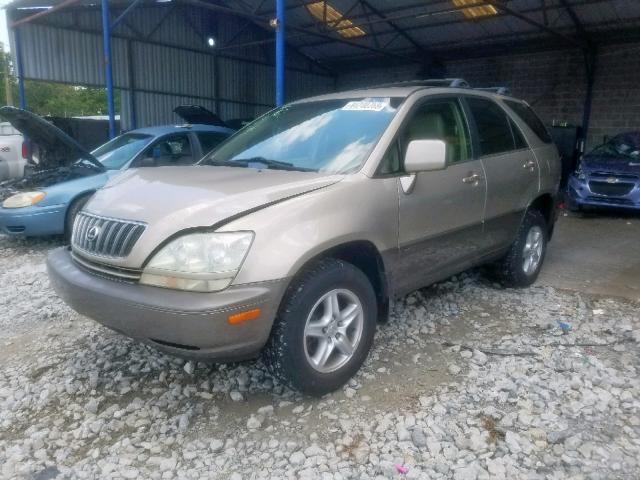 JTJGF10U120141116 - 2002 LEXUS RX 300 TAN photo 2