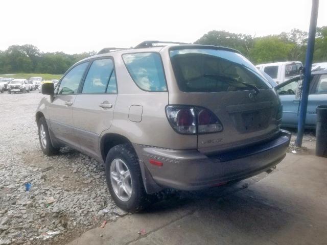 JTJGF10U120141116 - 2002 LEXUS RX 300 TAN photo 3