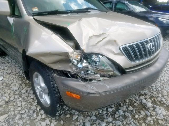 JTJGF10U120141116 - 2002 LEXUS RX 300 TAN photo 9