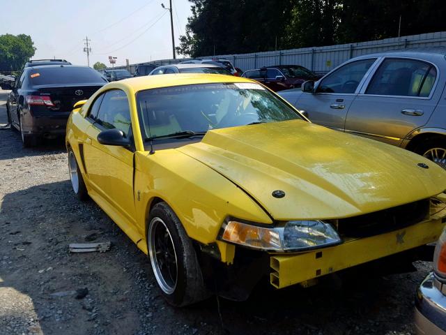 1FAFP47V91F224757 - 2001 FORD MUSTANG CO YELLOW photo 1