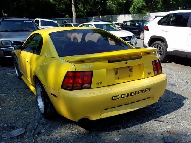 1FAFP47V91F224757 - 2001 FORD MUSTANG CO YELLOW photo 3