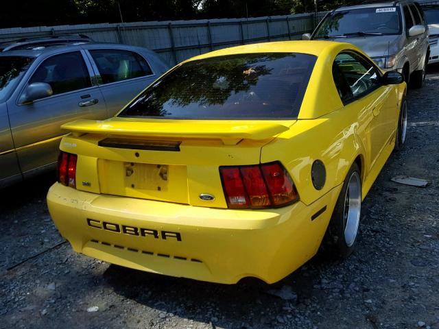 1FAFP47V91F224757 - 2001 FORD MUSTANG CO YELLOW photo 4