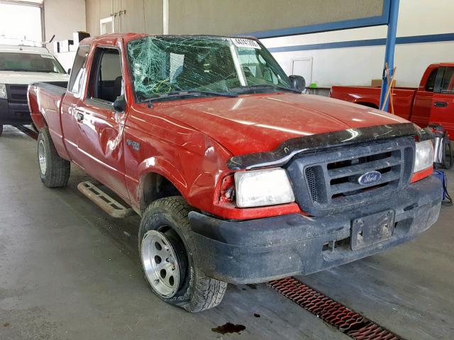 1FTYR14U95PA76570 - 2005 FORD RANGER SUP RED photo 1