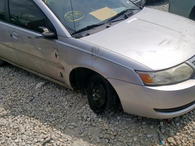 1G8AJ55F96Z127601 - 2006 SATURN ION LEVEL SILVER photo 9