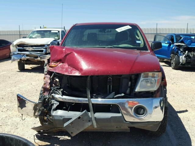 1N6AD07W98C409981 - 2008 NISSAN FRONTIER C BURGUNDY photo 9