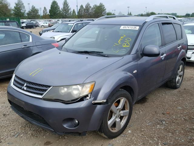 JA4MT41X17Z017949 - 2007 MITSUBISHI OUTLANDER GRAY photo 2