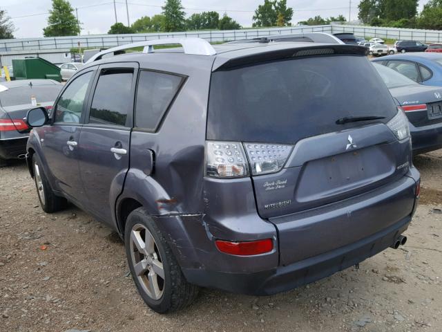 JA4MT41X17Z017949 - 2007 MITSUBISHI OUTLANDER GRAY photo 3