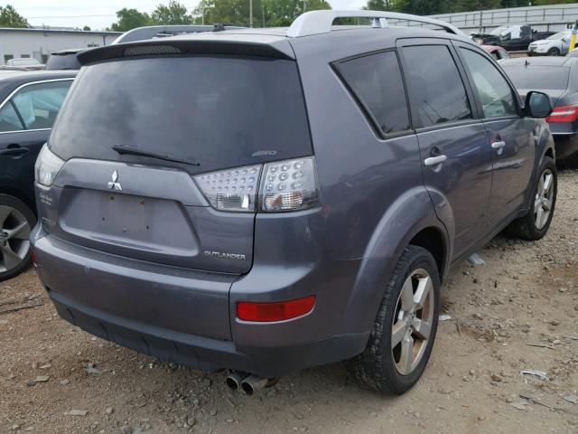 JA4MT41X17Z017949 - 2007 MITSUBISHI OUTLANDER GRAY photo 4