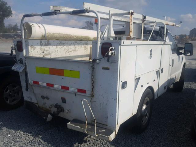 1FDWF30548EC54603 - 2008 FORD F350 SRW S WHITE photo 4