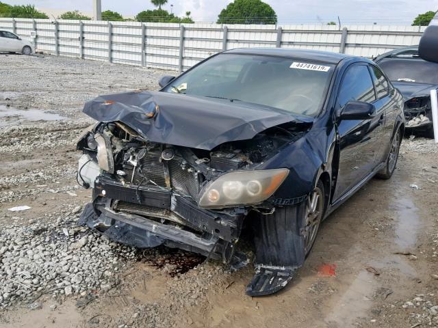 JTKDE167080269827 - 2008 TOYOTA SCION TC შავი ფოტო 2