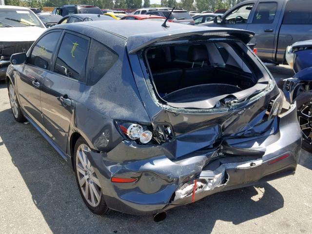 JM1BK34L491243150 - 2009 MAZDA SPEED 3 GRAY photo 3