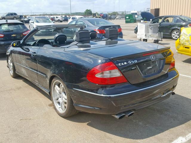 WDBTK72F99T100836 - 2009 MERCEDES-BENZ CLK 550 BLACK photo 3