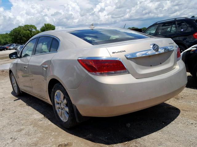 1G4GA5ED5BF163534 - 2011 BUICK LACROSSE C BEIGE photo 3