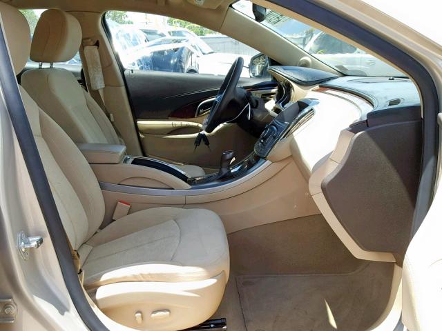 1G4GA5ED5BF163534 - 2011 BUICK LACROSSE C BEIGE photo 5