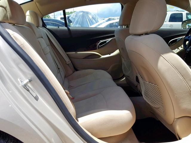 1G4GA5ED5BF163534 - 2011 BUICK LACROSSE C BEIGE photo 6