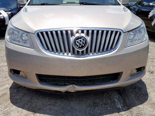 1G4GA5ED5BF163534 - 2011 BUICK LACROSSE C BEIGE photo 9