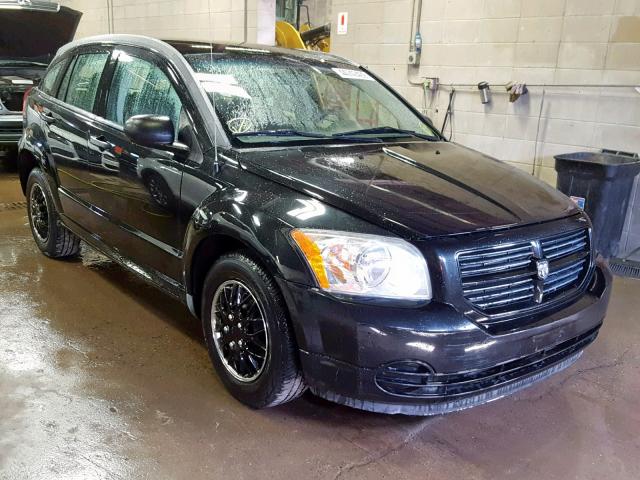 1B3HB28B28D641185 - 2008 DODGE CALIBER BLACK photo 1