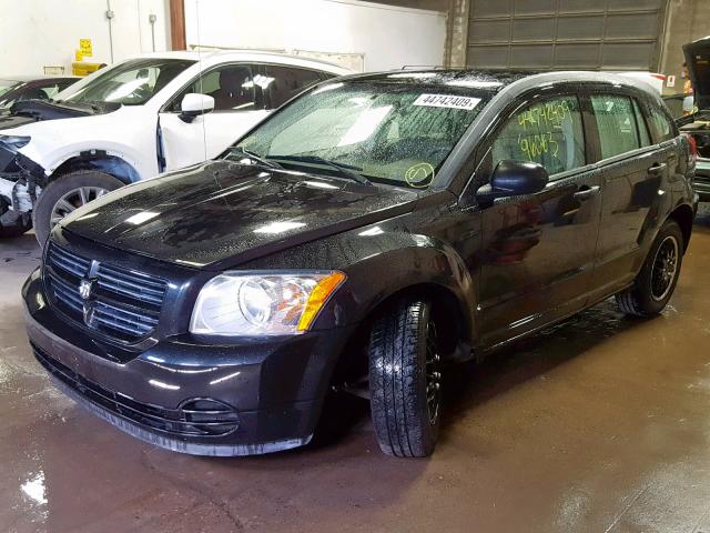 1B3HB28B28D641185 - 2008 DODGE CALIBER BLACK photo 2