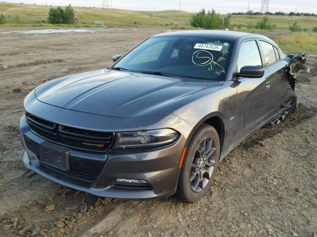 2C3CDXJG3JH136212 - 2018 DODGE CHARGER GT GRAY photo 2