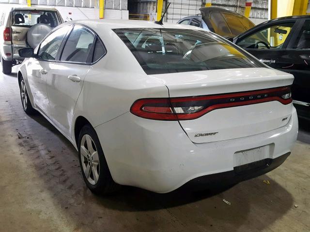 1C3CDFBB6FD227430 - 2015 DODGE DART SXT WHITE photo 3