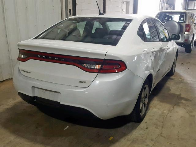 1C3CDFBB6FD227430 - 2015 DODGE DART SXT WHITE photo 4