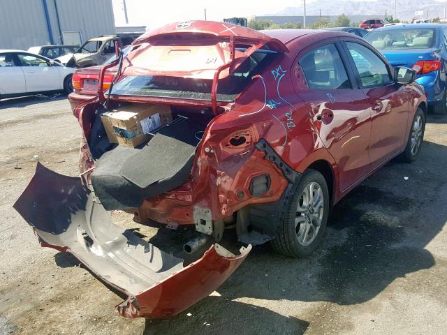 3MYDLBZV2GY101061 - 2016 TOYOTA SCION IA RED photo 4