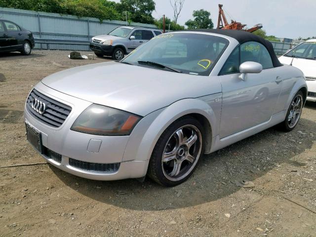 TRUUT28N011048734 - 2001 AUDI TT QUATTRO SILVER photo 2