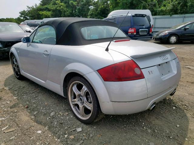 TRUUT28N011048734 - 2001 AUDI TT QUATTRO SILVER photo 3