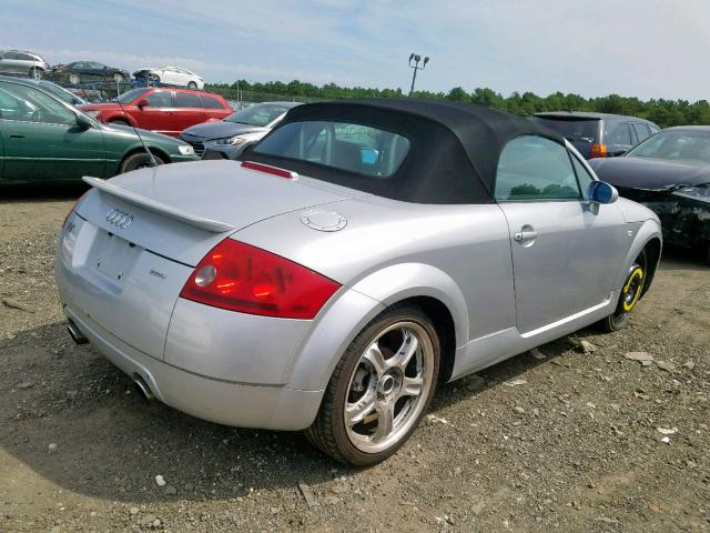 TRUUT28N011048734 - 2001 AUDI TT QUATTRO SILVER photo 4