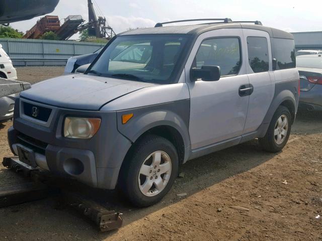 5J6YH28553L022158 - 2003 HONDA ELEMENT EX GRAY photo 2