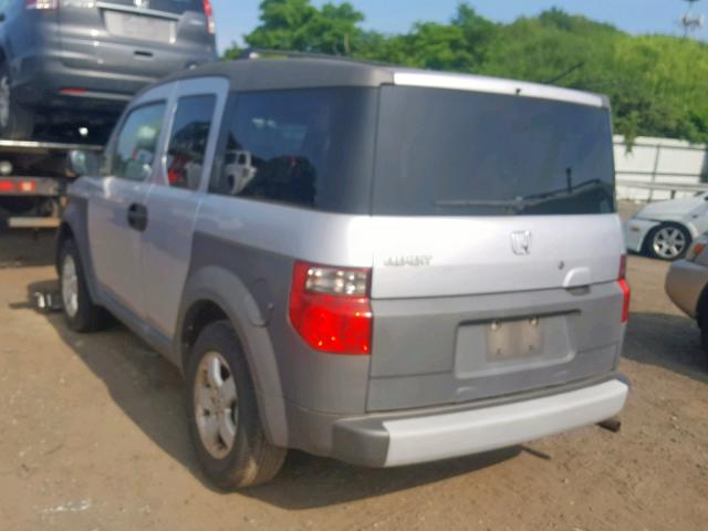 5J6YH28553L022158 - 2003 HONDA ELEMENT EX GRAY photo 3