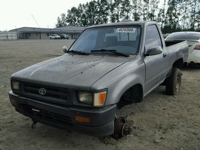 4TARN01P2RZ265270 - 1994 TOYOTA PICKUP 1/2 GRAY photo 2