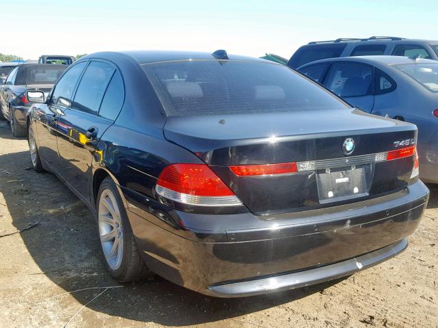 WBAGN63474DS50932 - 2004 BMW 745 LI BLACK photo 3