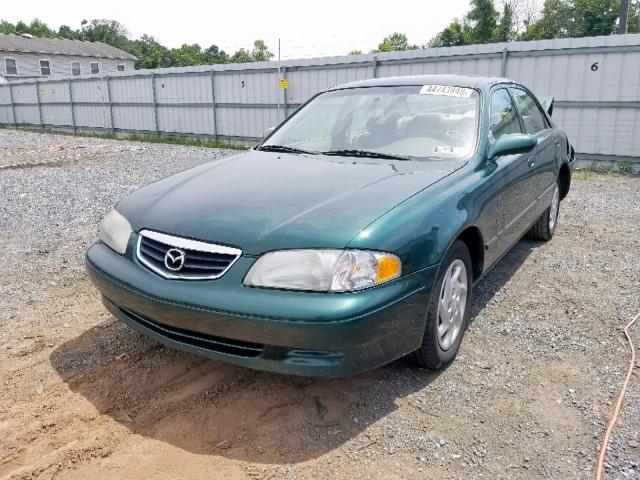 1YVGF22C015215344 - 2001 MAZDA 626 ES GREEN photo 2