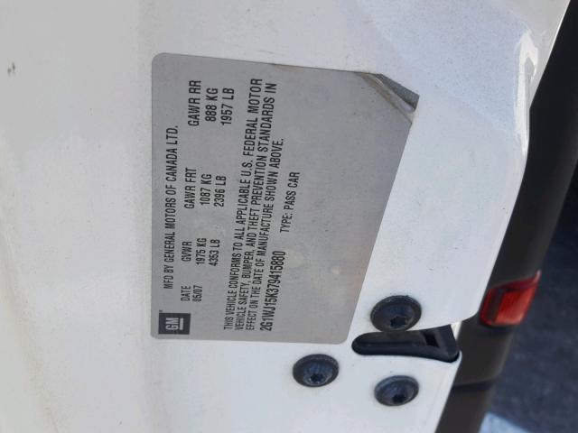 2G1WJ15K379415880 - 2007 CHEVROLET MONTE CARL 白色 照片 10