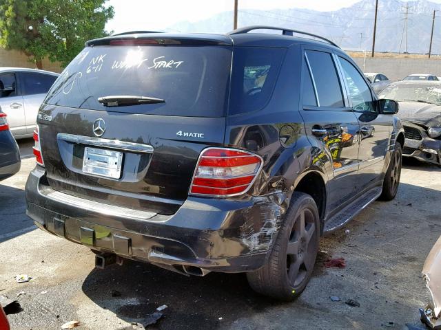 4JGBB72E48A321898 - 2008 MERCEDES-BENZ ML 550 BLACK photo 4