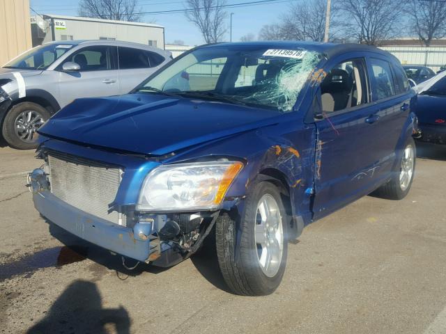 1B3HB48A79D150244 - 2009 DODGE CALIBER SX BLUE photo 2