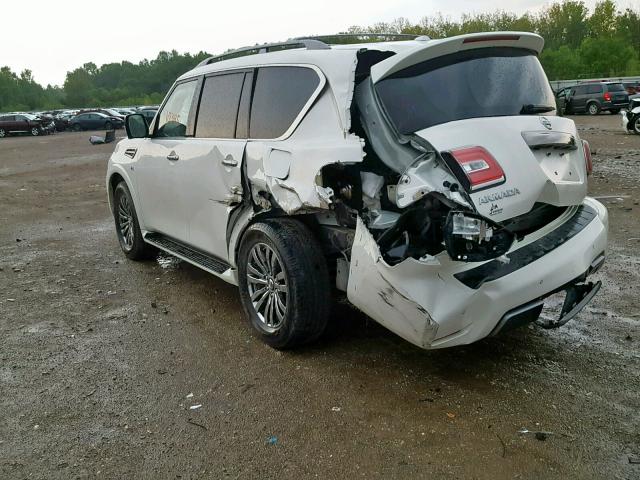 JN8AY2NE9K9757026 - 2019 NISSAN ARMADA PLA WHITE photo 3