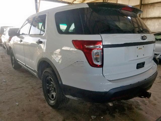 1FM5K8AR3DGC73762 - 2013 FORD EXPLORER P WHITE photo 3