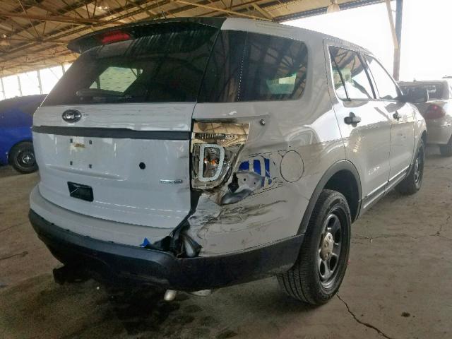 1FM5K8AR3DGC73762 - 2013 FORD EXPLORER P WHITE photo 4